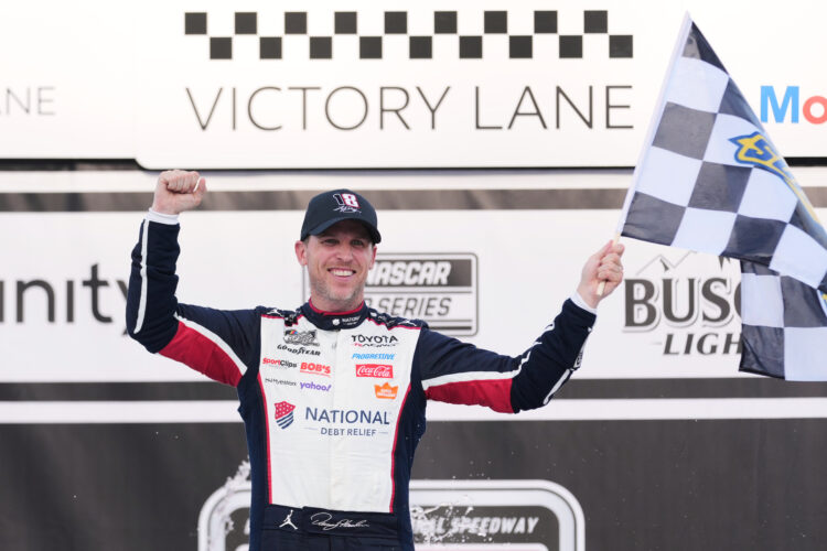 Denny Hamlin wins again at Pocono, but retirement talk grows louder as 2027 looms